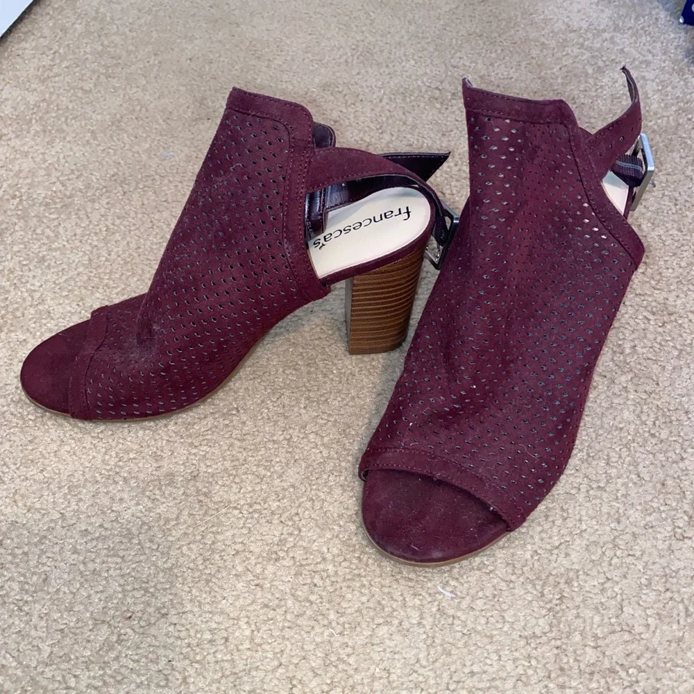 Francesca’s maroon heels - Picture 1 of 1